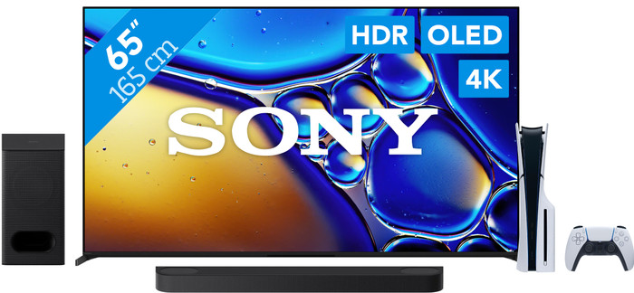 Sony 65 inches BRAVIA 8 II 4K QD-OLED + Sony BRAVIA Theatre Bar 6 Black + PlayStation 5 Main Image