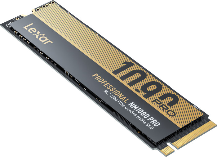 Lexar Professional NM1090 PRO PCIe 5.0 M.2 SSD 4TB achterkant