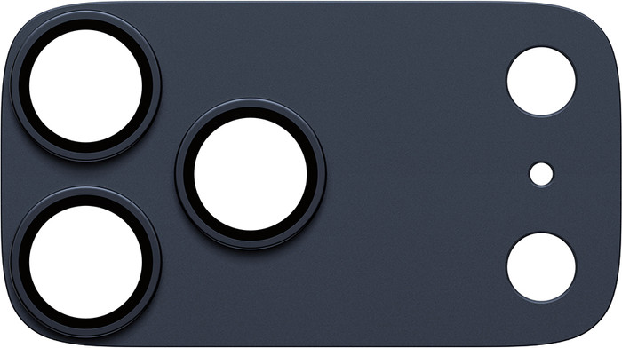 PanzerGlass Fender Apple iPhone 17 Pro Max Camera Lens Protector Glas Blauw voorkant