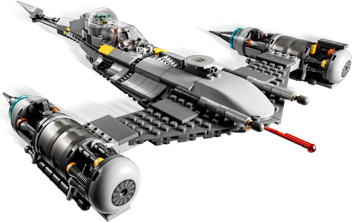 LEGO Star Wars: The Mandalorian Mando's N-1 Starfighter 75325 product in gebruik