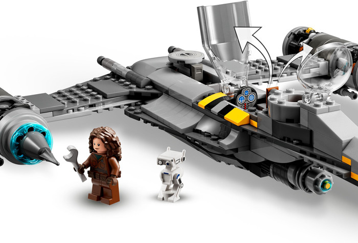 LEGO Star Wars: The Mandalorian Mando's N-1 Starfighter 75325 product in gebruik