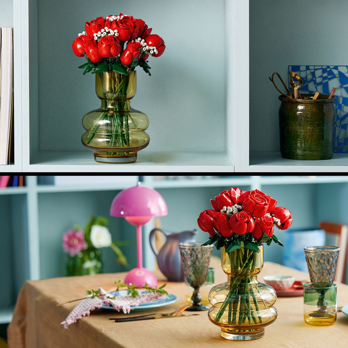 LEGO Botanicals Bouquet of Roses 10328 product in use