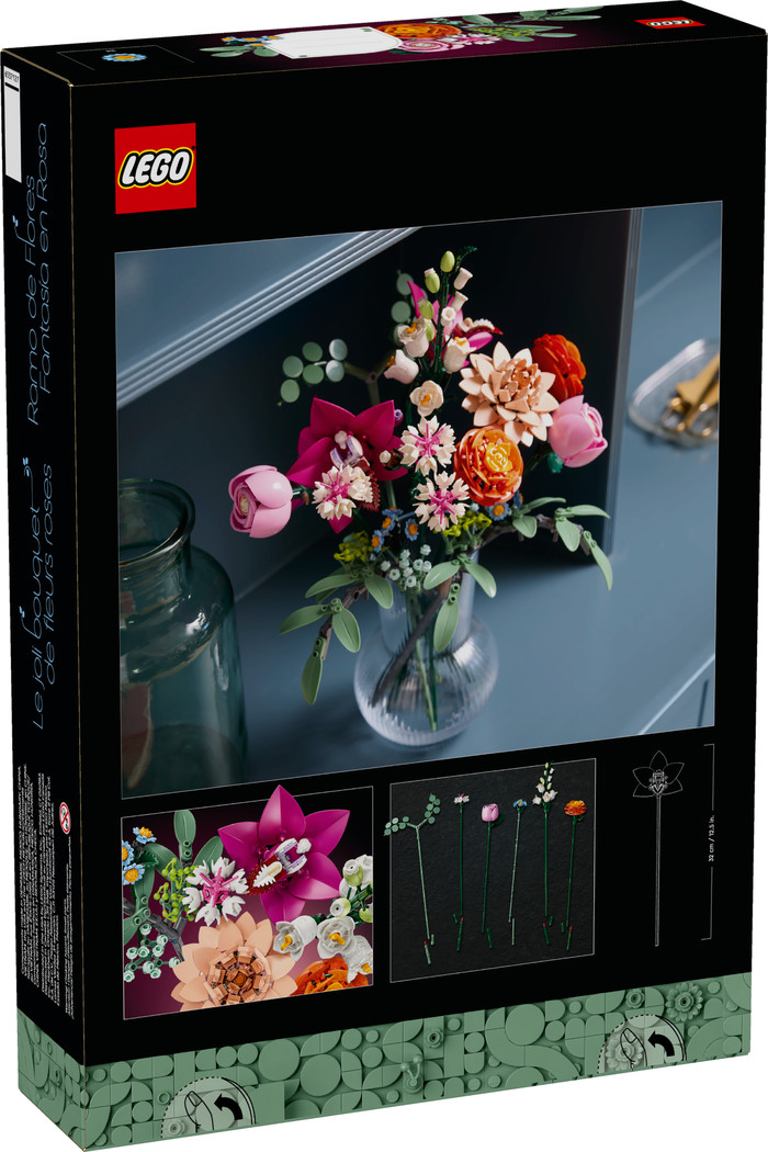 LEGO Botanicals Roze Boeket 10342 verpakking