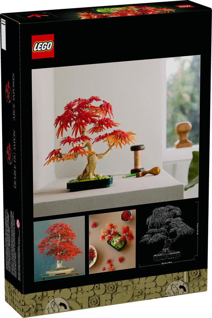 LEGO Botanicals Japanse Esdoorn Bonsaiboompje 10348 verpakking
