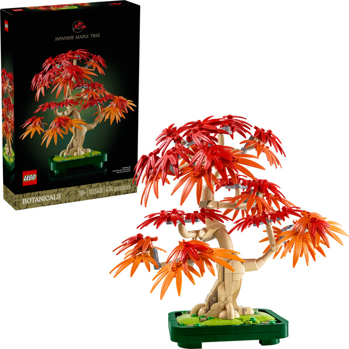 LEGO Botanicals Japanse Esdoorn Bonsaiboompje 10348 rechterkant