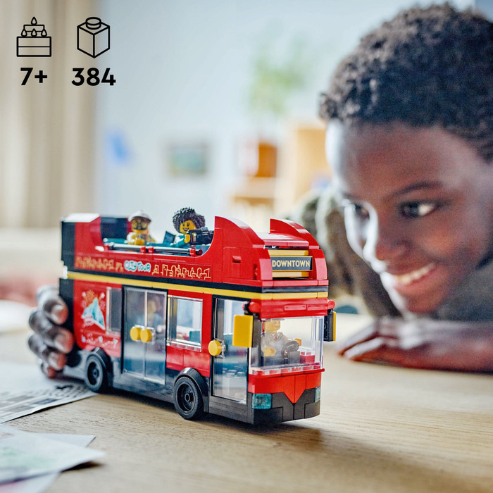 LEGO City Red Double-Decker Sightseeing Bus 60407 product in use