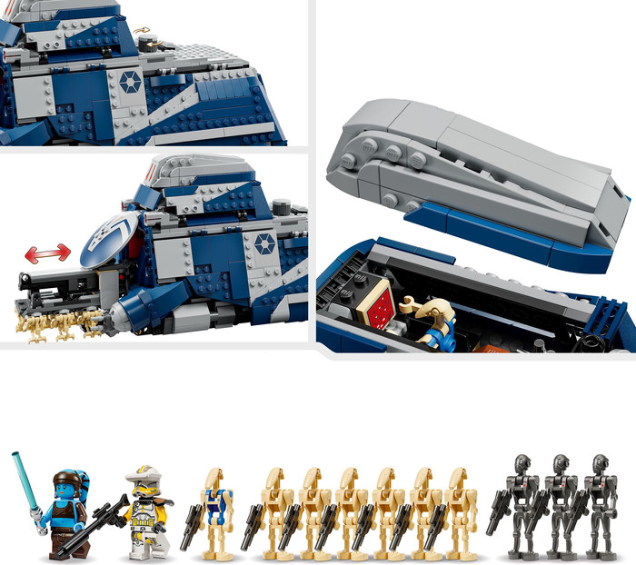 LEGO Star Wars Slag om Felucia Separatist MTT 75435 product in gebruik
