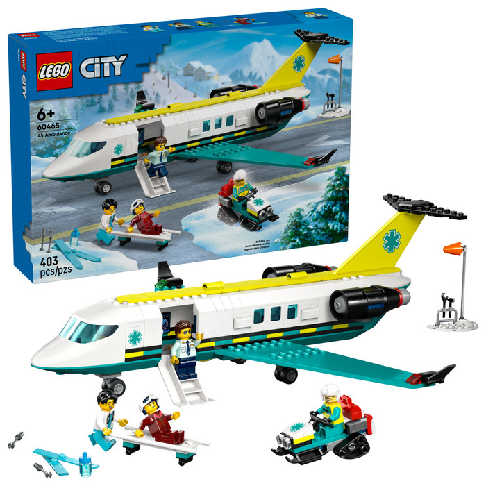 LEGO City Ambulancevliegtuig 60465 rechterkant