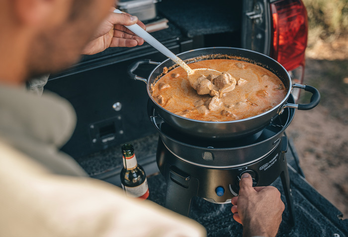 Cadac Safari Chef 30 LP Deluxe 30mbar product in gebruik