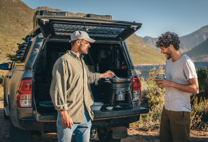 Cadac Safari Chef 30 LP Deluxe 30mbar product in gebruik