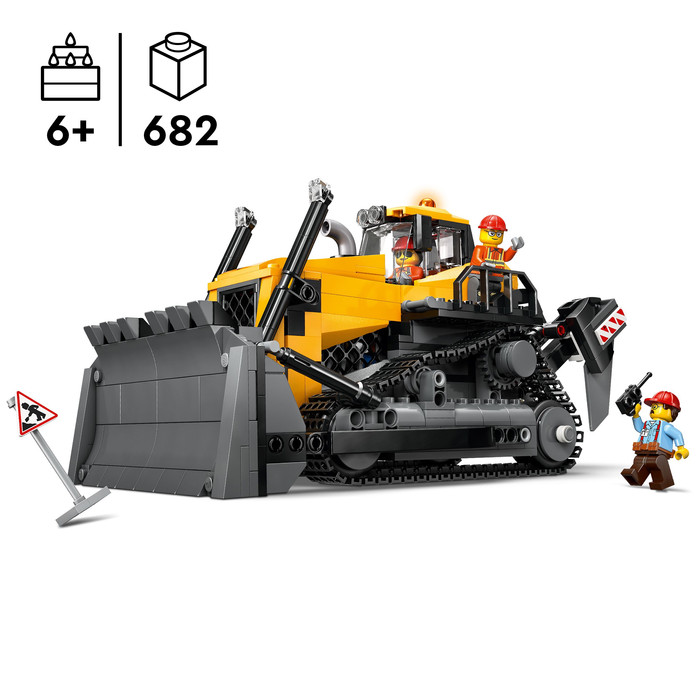 LEGO City Gele bulldozer 60466 product in gebruik