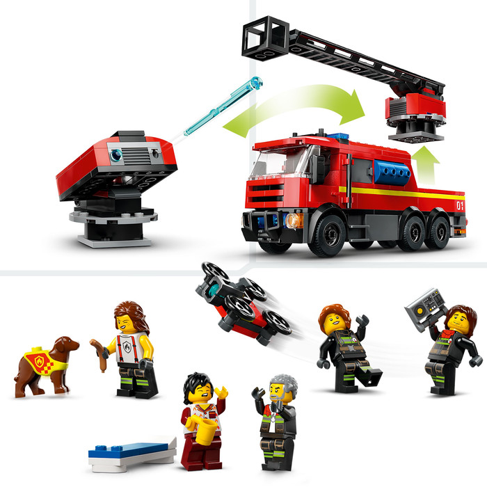 LEGO City Fire Station with Fire Truck 60414 product in use