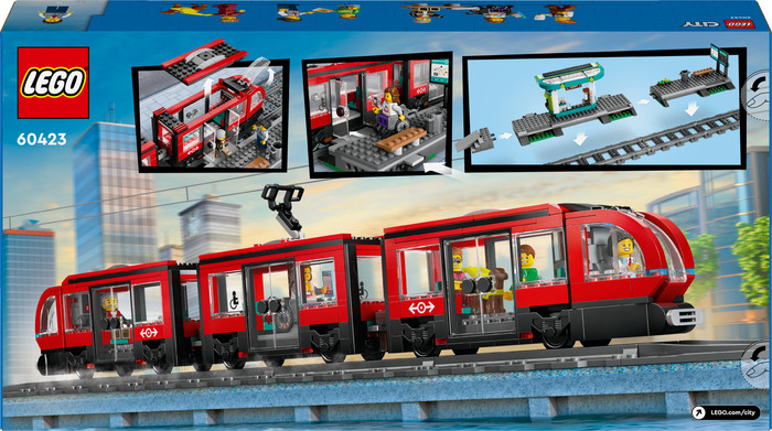 LEGO City Stadstram en Station 60423 verpakking
