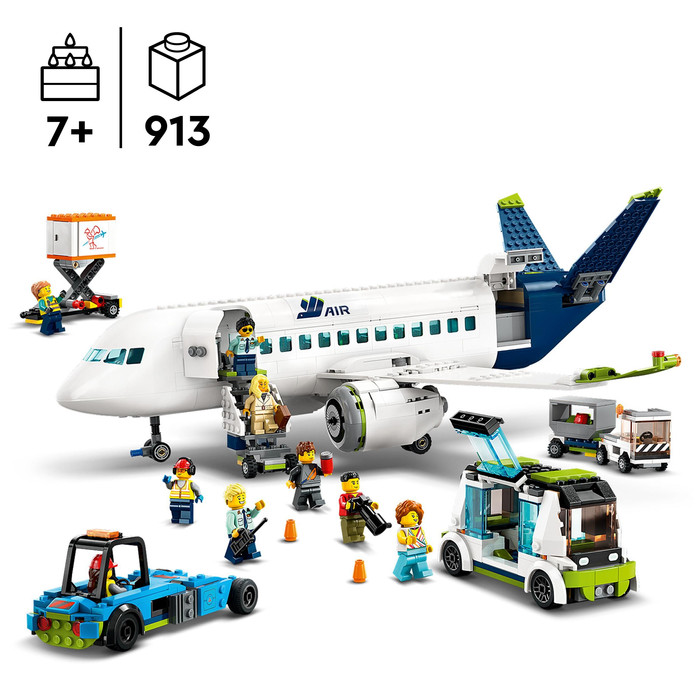 LEGO City Passagiersvliegtuig 60367 product in gebruik