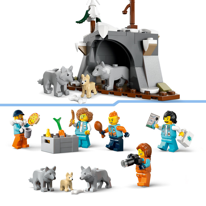 LEGO City Laboratoriumtruck op de Noordpool 60471 product in gebruik