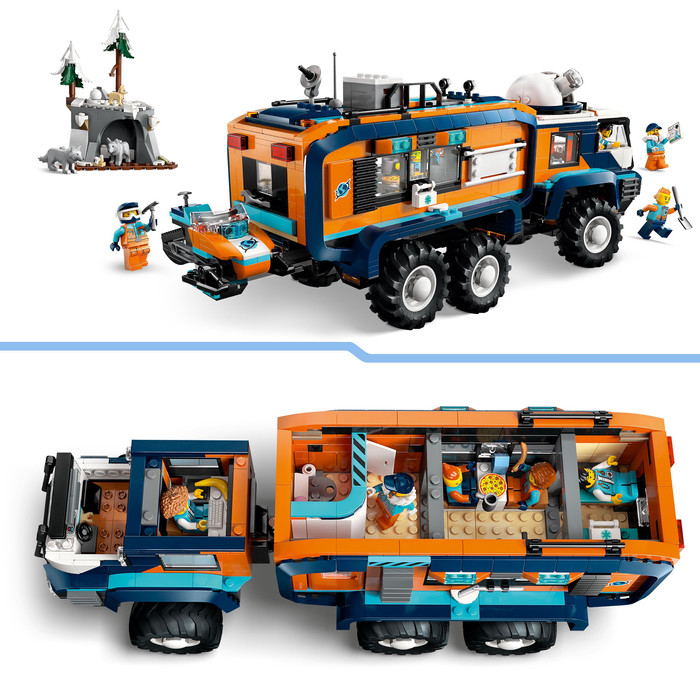 LEGO City Laboratoriumtruck op de Noordpool 60471 product in gebruik