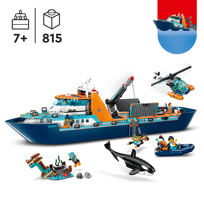 LEGO City Arctic Explorer Ship 60368 product in use