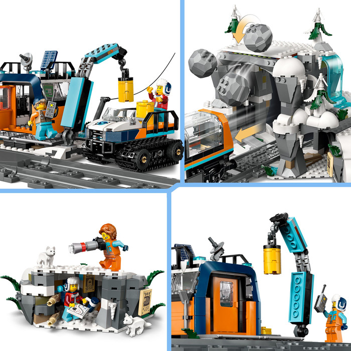 LEGO City Onderzoekstrein op de Noordpool 60470 product in gebruik