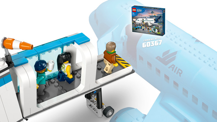 LEGO City Luchthaven met Vliegtuig 60502 product in gebruik