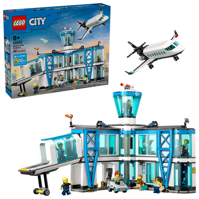 LEGO City Luchthaven met Vliegtuig 60502 rechterkant