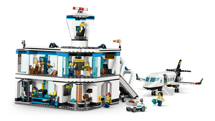LEGO City Luchthaven met Vliegtuig 60502 product in gebruik