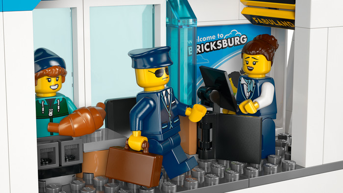 LEGO City Luchthaven met Vliegtuig 60502 product in gebruik