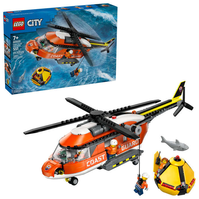 LEGO City Kustwacht Helikopter 60503 rechterkant