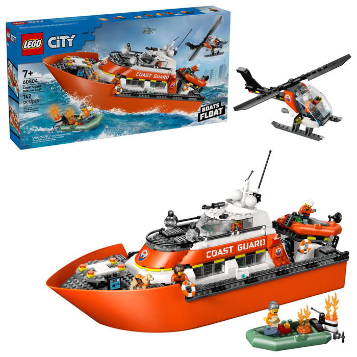 LEGO City Kustwacht Reddingsboot en Helikopter 60504 rechterkant