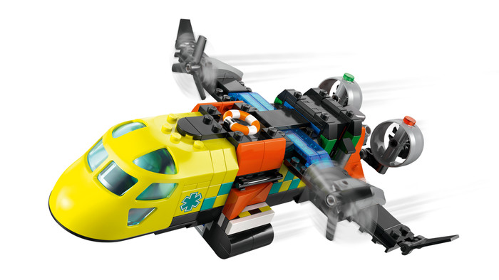 LEGO City Vliegtuig, Servicewagen en Hovercraft remix 60505 product in gebruik