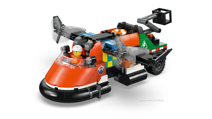 LEGO City Vliegtuig, Servicewagen en Hovercraft remix 60505 product in gebruik