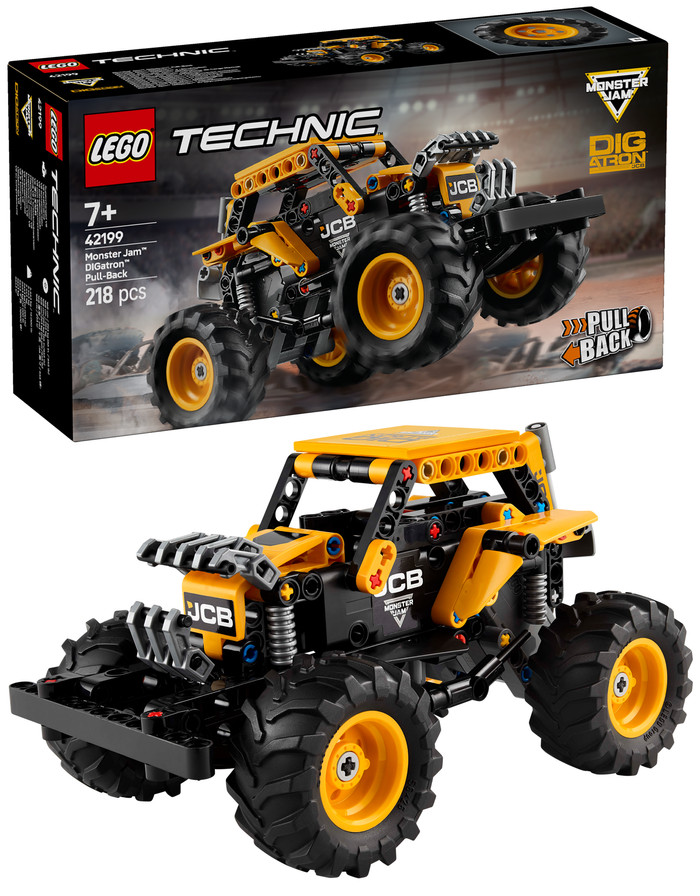LEGO Technic Monster Jam DIGatron pull-back 42199 rechterkant