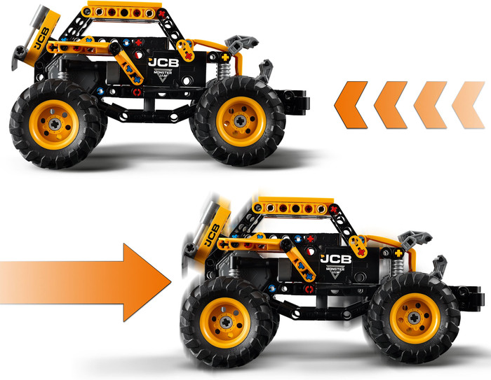 LEGO Technic Monster Jam DIGatron pull-back 42199 product in gebruik