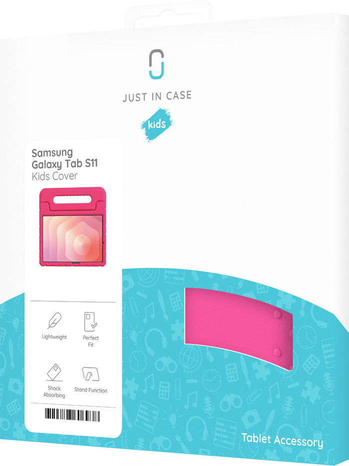 Just in Case Samsung Galaxy Tab S11 Kids Cover Roze verpakking