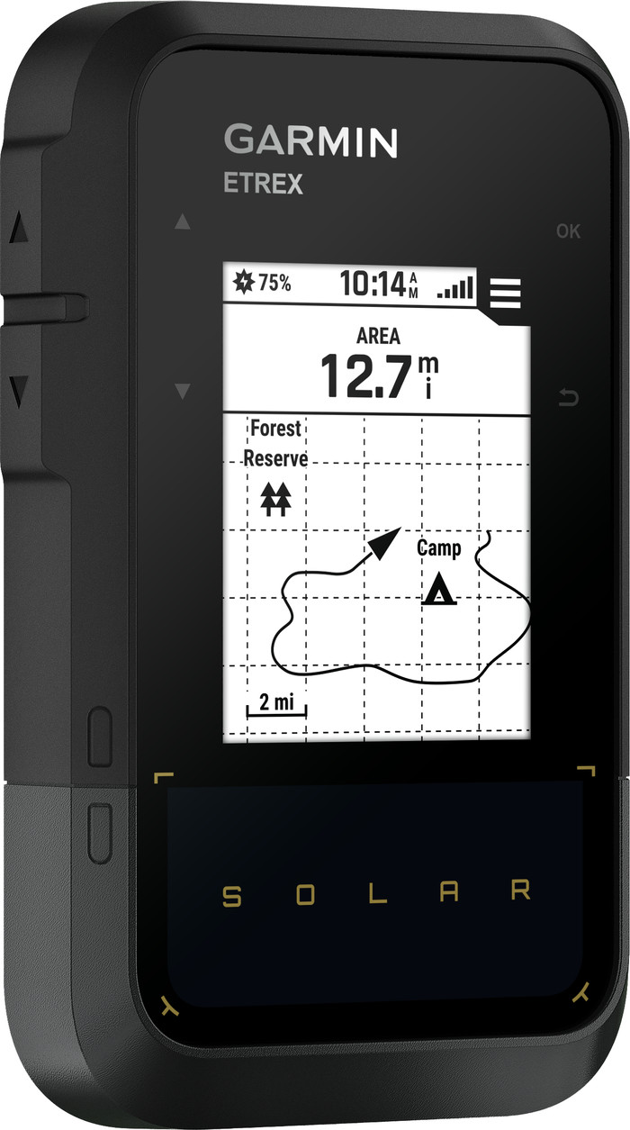 Garmin eTrex Solar linkerkant