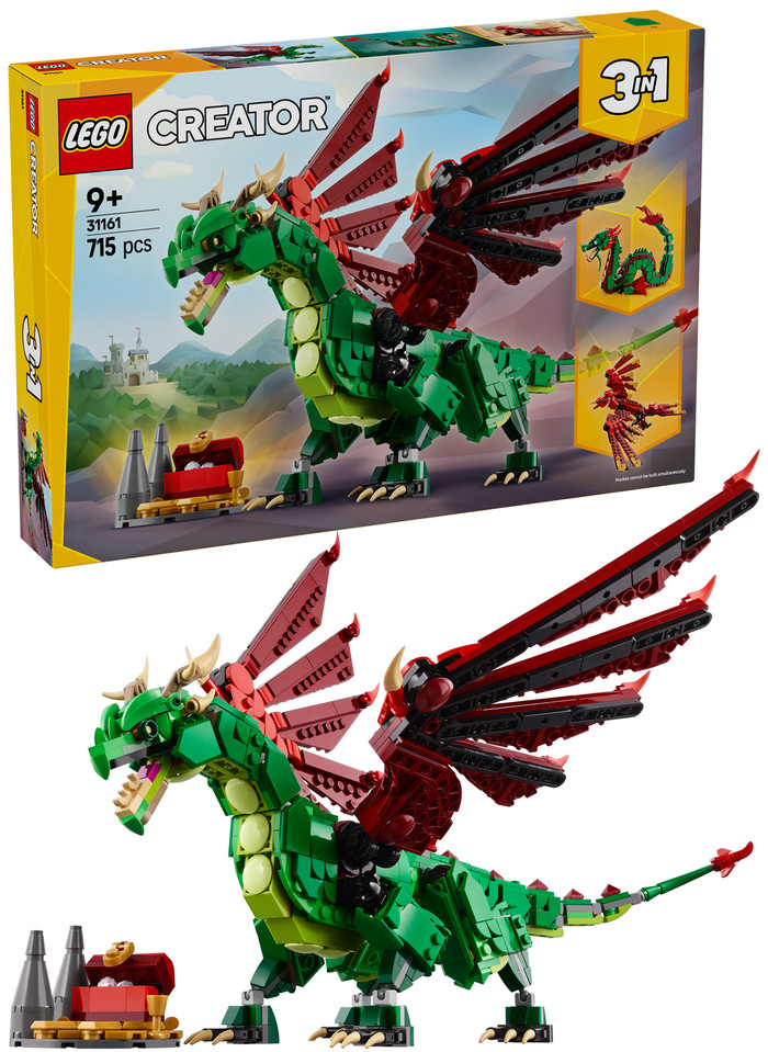 LEGO Creator 3-in-1 Middeleeuwse draak 31161 rechterkant