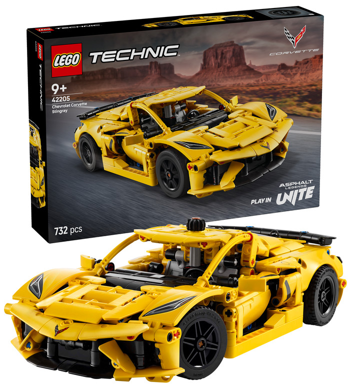LEGO Technic Chevrolet Corvette Stingray 42205 rechterkant