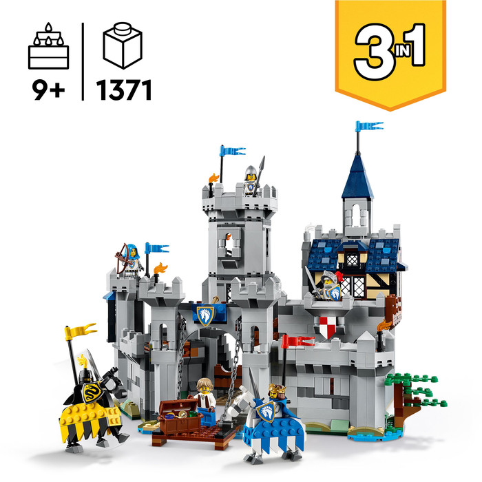 LEGO Creator 3-in-1 Middeleeuws Kasteel met Ridders te Paard 31168 product in gebruik