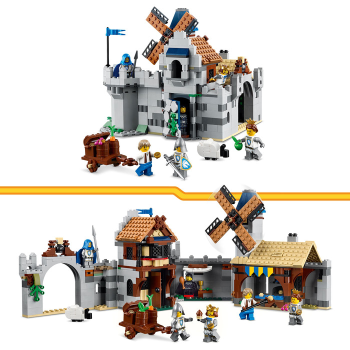 LEGO Creator 3-in-1 Middeleeuws Kasteel met Ridders te Paard 31168 product in gebruik
