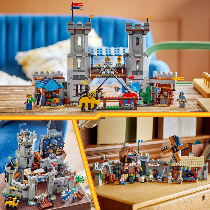LEGO Creator 3-in-1 Middeleeuws Kasteel met Ridders te Paard 31168 product in gebruik
