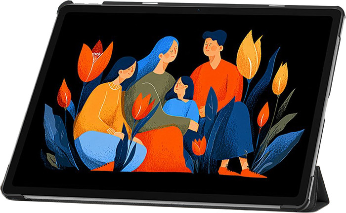 Just in Case Lenovo Idea Tab Plus Tri-Fold Book Case Black right side