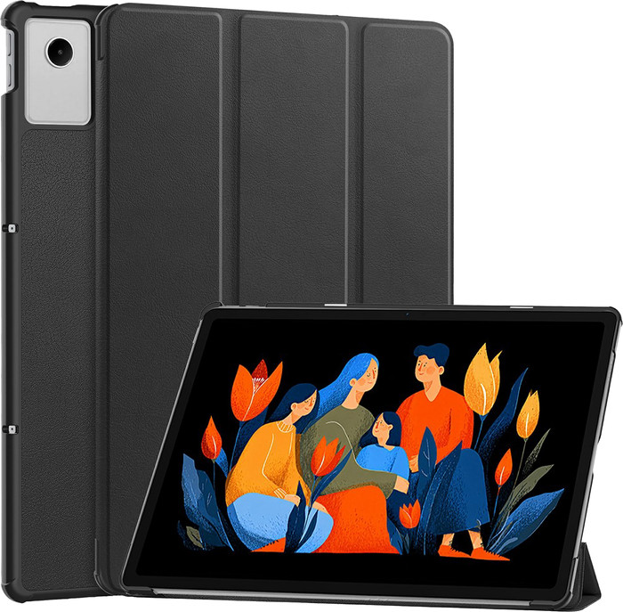 Just in Case Lenovo Idea Tab Plus Tri-Fold Book Case Black combined product