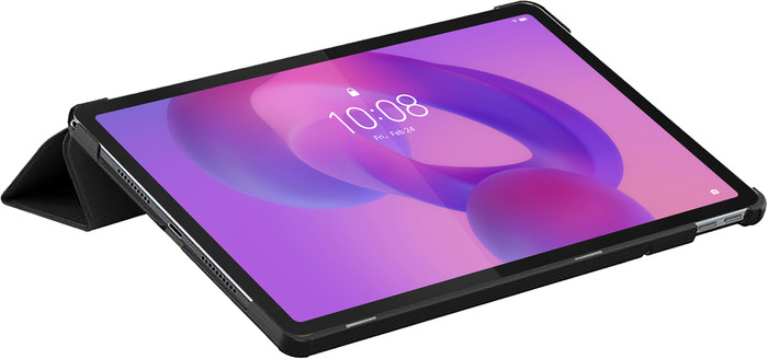 Just in Case Lenovo Idea Tab Tri-Fold Book Case Zwart linkerkant
