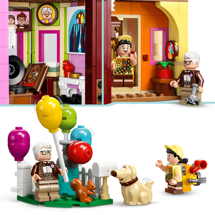 LEGO Disney huis uit de film 'Up' 43217 product in gebruik