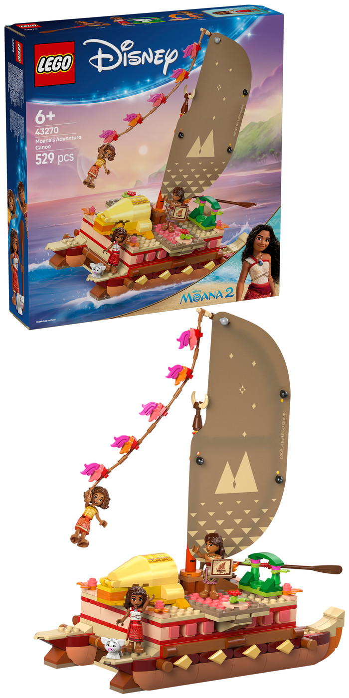 LEGO Disney Princess Vaiana's avonturenkano 43270 rechterkant