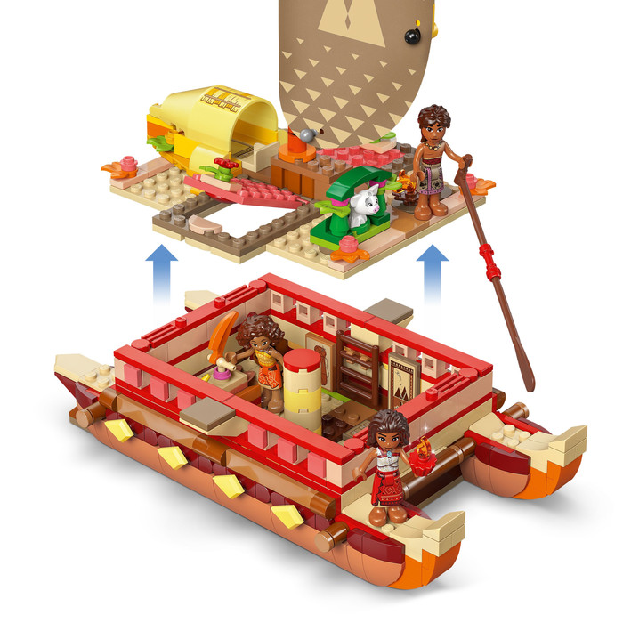 LEGO Disney Princess Vaiana's avonturenkano 43270 product in gebruik