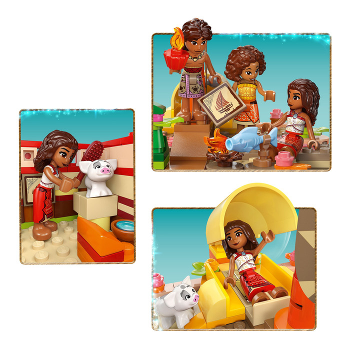 LEGO Disney Princess Vaiana's avonturenkano 43270 product in gebruik