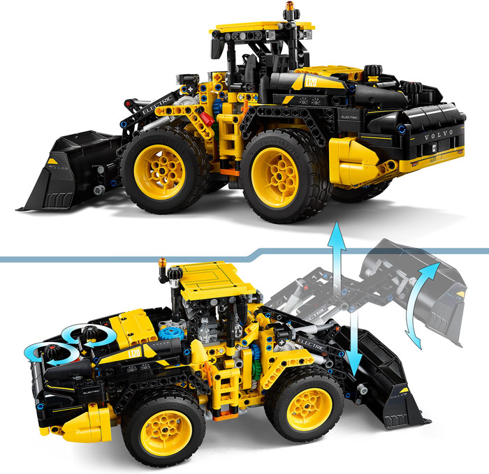 LEGO Technic Volvo L120 Electric wiellader 42209 product in gebruik