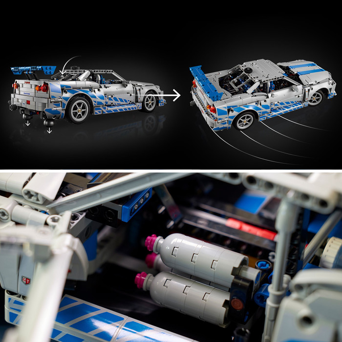 LEGO Technic 2 Fast 2 Furious Nissan Skyline GT-R (R34) auto 42210 product in gebruik
