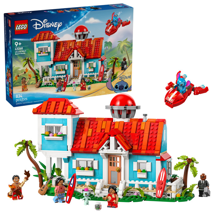 LEGO Disney Lilo en Stitch Strandhuis 43268 rechterkant