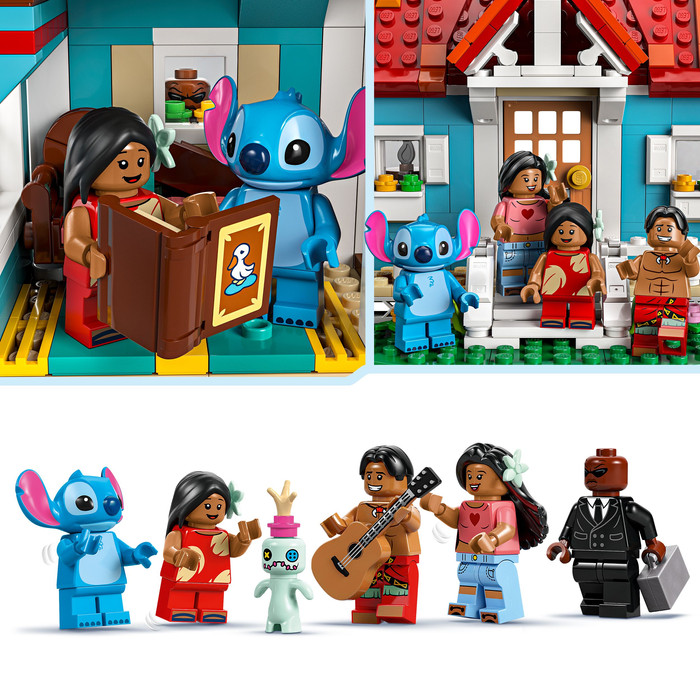 LEGO Disney Lilo en Stitch Strandhuis 43268 product in gebruik